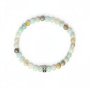 Amazonite 6mm 925 Sterling Silver Bracelet