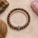 Tigers Eye 6mm 925 Sterling Silver Bracelet