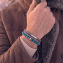 Grey Woven Leather Bracelet