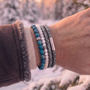 Fjord Blue 6mm 925 Sterling Silver Bracelet
