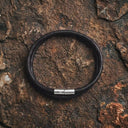 Lizard Black Leather Bracelet