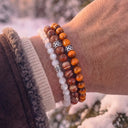 Sedona Jasper 6mm 925 Sterling Silver Bracelet