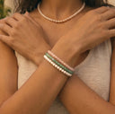 Green Aventurine 4mm 925 Sterling Silver Bracelet