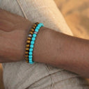 Tigers Eye 6mm 925 Sterling Silver Bracelet