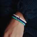 Deep Blue 4mm 925 Sterling Silver Bracelet