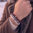 Tempest Grey 6mm 925 Sterling Silver Bracelet