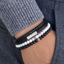 Lizard Black Leather Bracelet