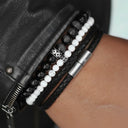 Noir Tiger Eye 6mm 925 Sterling Silver Bracelet