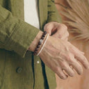 Dark Poppy Jasper 8mm 925 Sterling Silver Bracelet