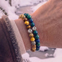 Yellow Ochre 8mm 925 Sterling Silver Bracelet