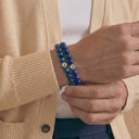 Azure Tiger Eye 8mm 925 Sterling Silver Bracelet