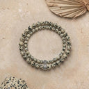 Dalmatian Stone 4mm 925 Sterling Silver Bracelet