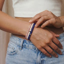 Deep Blue 4mm 925 Sterling Silver Bracelet