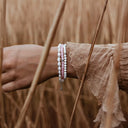 Rose Quartz 4mm 925 Sterling Silver Bracelet