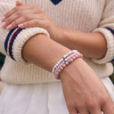 Rose Quartz 4mm 925 Sterling Silver Bracelet