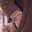 Tempest Grey 8mm 925 Sterling Silver Bracelet