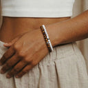 Tigers Eye 4mm 925 Sterling Silver Bracelet