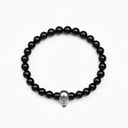 Black Onyx 925 Sterling Silver Skull Bracelet