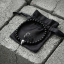 Black Onyx 925 Sterling Silver Skull Bracelet