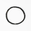 Black Sea 4mm 925 Sterling Silver Bracelet