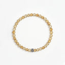 Citrine 4mm 925 Sterling Silver Bracelet