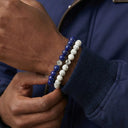 Snow 8mm 925 Sterling Silver Bracelet