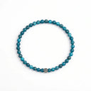 Fjord Blue 4mm 925 Sterling Silver Bracelet