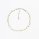 Pearl bracelet with sterling silver chain