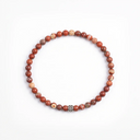 Sedona Jasper 4mm 925 Sterling Silver Bracelet