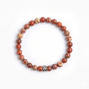 Sedona Jasper 6mm 925 Sterling Silver Bracelet