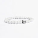 Snow 6mm Brushed 925 Sterling Silver Symbol Bracelet