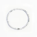 Snow 4mm Brushed 925 Sterling Silver Symbol Bracelet
