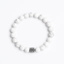 Snow 8mm Brushed 925 Sterling Silver Symbol Bracelet