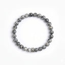 Tempest Grey 6mm 925 Sterling Silver Bracelet