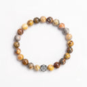 Yellow Ochre 8mm 925 Sterling Silver Bracelet